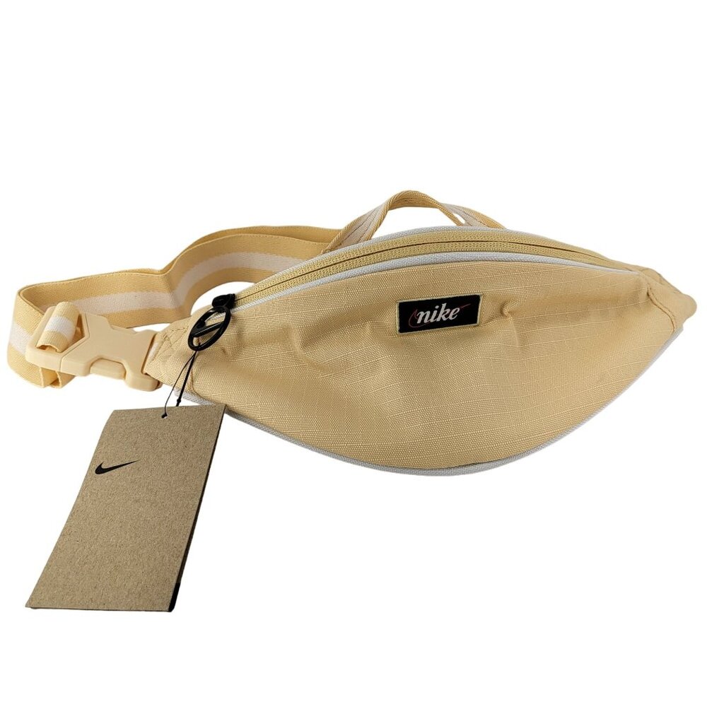 Nike Beige Fanny Pack Waist Bag With Adjustable Strap & Zippered Pockets MSRP$32